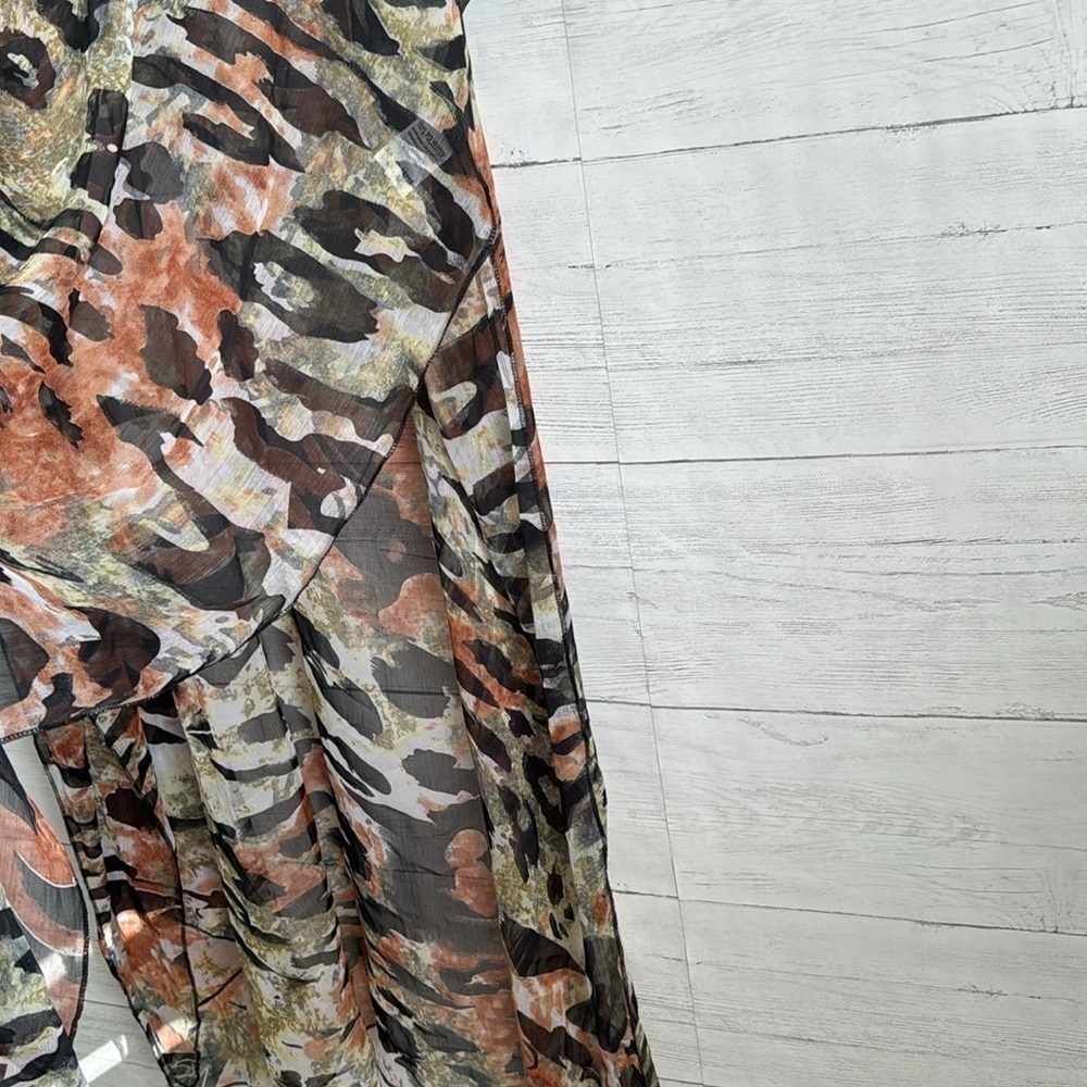 Sunflower Mutiple Color Pattered Long Cardigan |  ONE SIZE - Picture 4 of 6